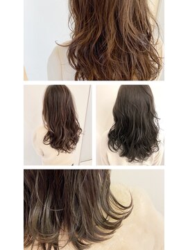 チョビー 銀座(chobii) [桜井]デジタルパーマイルミナカラー グレージュカラー