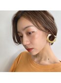 ハイライト×すっきりショートボブ