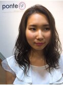 抜け感抜群!アッシュグレージュ