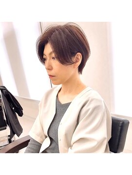 エルエスヘアー(LS HAIR) 色気ハンサムショート×ツヤ感ラベンダー