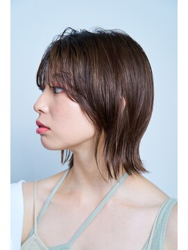 ユニックス アリオ亀有店(UNIX) 【40代髪型】外ハネくびれミディアムボブ×アッシュブラウン