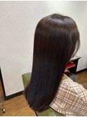 髪質改善カラー ツヤカラー ブラウン