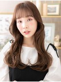 シースルーバングくせ毛風ニュアンスパーマa大宮20代30代40代