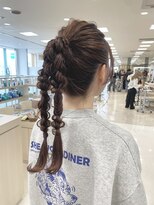 ケンジ 平塚ラスカ店(KENJE) 結婚式ヘア/ポニーテールアレンジ/平塚アレンジ/お呼ばれヘア