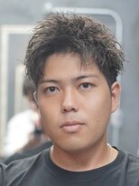 ノーエン(noen)&nbsp;スパイキーショートメンズマッシュツイストパーマツーブロック