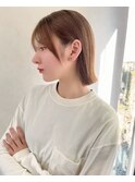 切りっぱなし ピタボブ モカベージュ