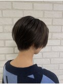 ショートボブ×ナチュラルグレージュ