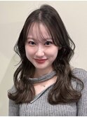 韓国風/レイヤー/小顔/前髪カット/髪質改善/グレージュ/透明感