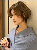 20代30代40代OLに人気◆耳かけ丸みショート/抜け感