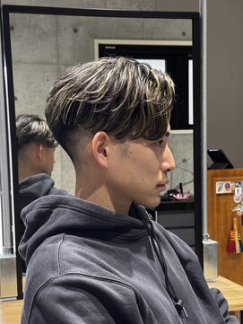 メッツ 原宿(METS) MEN'S/毛流れサイドパート/メッシュ/ナチュラルヘア