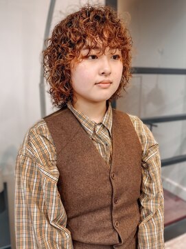 ヴヴ(Bub) プードルパーマ 20代 前髪パーマ スパイラルパーマ ボブパーマ