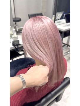 ネオ(neo.) ピンクベージュ/ブリーチ/ダブルカラー/ハイトーン