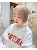 レイヤーボブミルクティーベージュ★