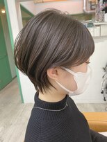 ハノン バイ リンクス 大宮(Hanon by LINKTH)&nbsp;耳掛けショート/似合わせカット/アースカラー/シルキーベージュ