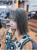 外ハネボブ/アンブレラカラー/ミルクティーベージュ