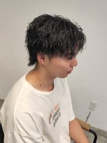 ニアウ 伊勢崎連取店(Niau)&nbsp;センターパートショートウルフツイストスパイラルパーマ