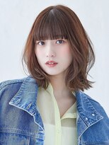 オーバーヘアー 南草津店(over hair)&nbsp;【over hair】ブリーチなしダブルカラー×切りっぱなしボブ