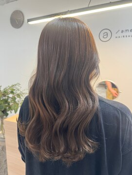 アメリ(ameri) 【ameri satomi】20代・30代ヘアスタイル/ミルクティーカラー