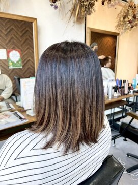 ブリーチ無しのグラデーションカラー