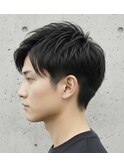 ▼アップバング/メンズカット/ツーブロック/ビジネスマン