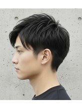 ▼アップバング/メンズカット/ツーブロック/ビジネスマン