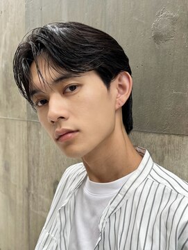 メンズヘア ガーデン 銀座(Men's hair GARDEN) センターパート曲がる縮毛矯正フェザーパーマ銀座一丁目