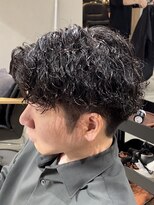 ブルニール 中崎町(BLEUNIR) 波巻きパーマ マッシュ 波巻きスパイラル ツイストスパイラル