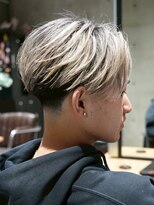 メッツ 原宿(METS)&nbsp;MEN'S/バレイヤージュ×テーパーフェード/ハイライト