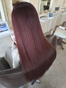 チャプター 那覇店(chapter) ブリーチ無しダブルカラー【チェリーピンク】