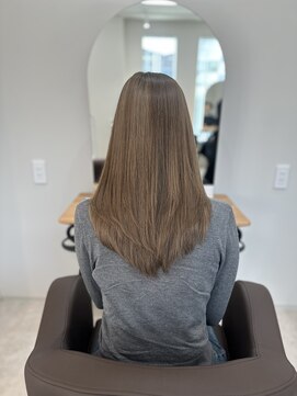 コル 市川(cor) 再整ケアカラー(髪質改善)×ハイトーンベージュカラー