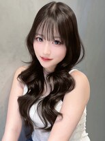 アイティーバイアルバム 松戸店(IT by ALBUM) 暗めカラーロンググレージュ韓国ヘア顔周りレイヤー_F41015