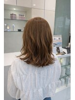 エアー 銀座タワー(AIR)&nbsp;ミディアムレイヤーブリーチ無しミルクティーベージュ