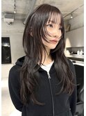 ミルクティーベージュ/レイヤーボブ/韓国巻き/顔周りカット/銀座