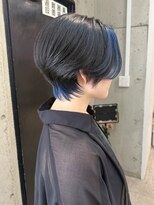 ラニヘアサロン(lani hair salon)&nbsp;ポイントインナーブルー/インナーカラー/フェイスフレーミング/