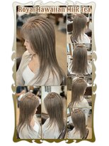 ヘアーファクトリー☆マハロ(Hair Factory☆MAHARO)&nbsp;ロイヤルハワイアン☆ミルクティーカラー