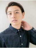 ちょっぴりモードに…七三オールバックスタイルF 