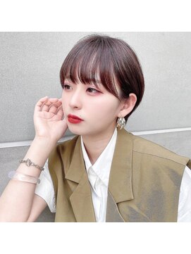 ラナ 渋谷(Lana) 【Gigi渋谷】韓国風!！前髪も大人かわいいショートボブ◎
