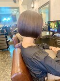 黒髪ボブ ぱっつんボブ 顎ラインボブ 肩上ボブ