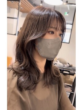 オリジンアド(ORIGIN+) くびれミディアム/韓国/顔まわり/matt greige