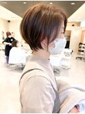 丸みショートボブ/耳掛けショート/マッシュショート