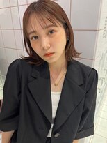 ロンドルーチェ 心斎橋(Lond luce)&nbsp;ダークアッシュ/ミディアムレイヤーカット［髪質改善/縮毛矯正］