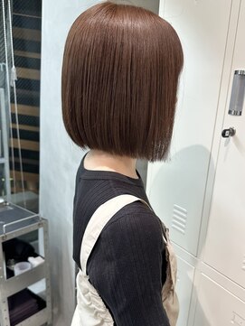 ミィ 表参道(mee.) 前髪/マチルダボブ/ピンクベージュ/インナーグレージュ