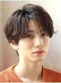 ツーブロック束感マッシュ人気センターパート