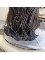 エメ(aimer)&nbsp;裾カラー『ブルーラベンダーカラー』