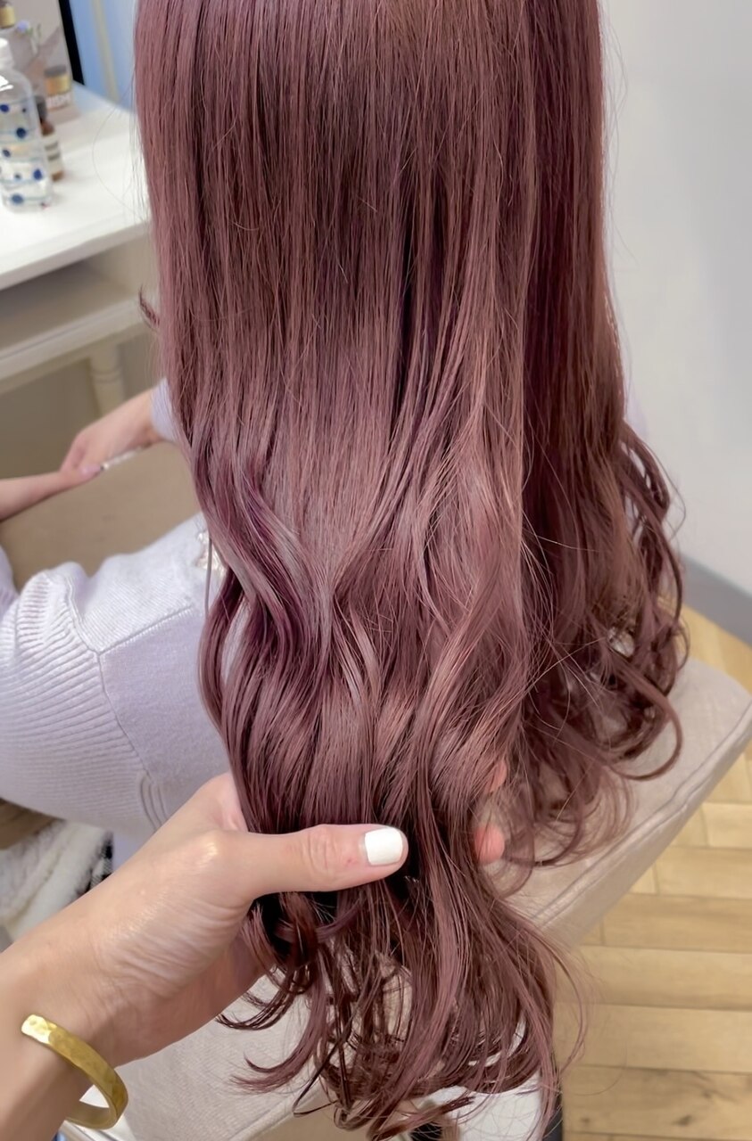 2026年冬】ピンクバイオレットの髪型・ヘアアレンジ｜人気順