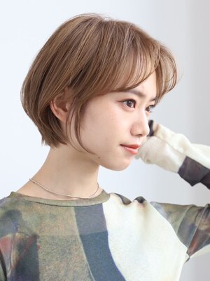 毛先までまとまりやすいショート/ボブヘアであなたの魅力を引き出し,再現性を重視した美フォルム☆麻布十番