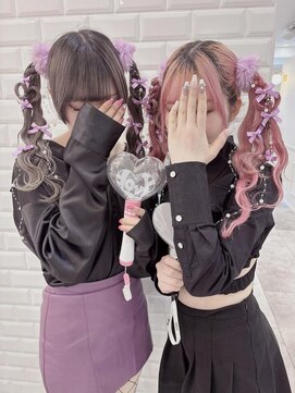 リルミー(Lilme) リボンたっぷりハートツインテール*まゆ