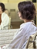 大人ニュアンスパーマ＋オーガニックカラー＋生コラーゲンTR