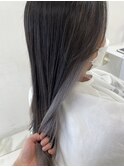インナーカラー ブラック×シルバー