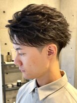 ブルニール 心斎橋(BLEUNIR)&nbsp;フェザーパーマ　フェザーマッシュ　韓国ヘア　ビジネスヘア